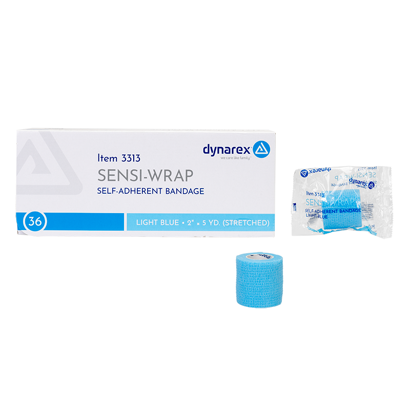 (Case) Sensi-Wrap Self-Adherent Bandage Rolls - Not made with Natural Rubber Latex – Multiple Configurations – Dynarex SKU 3323