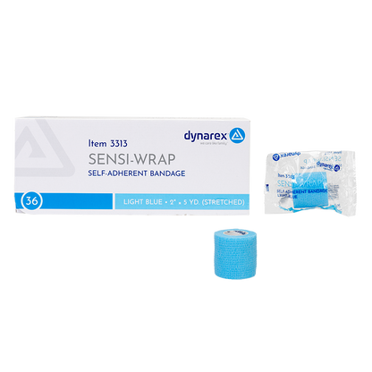 (Case) Sensi-Wrap Self-Adherent Bandage Rolls - Not made with Natural Rubber Latex – Multiple Configurations – Dynarex SKU 3323