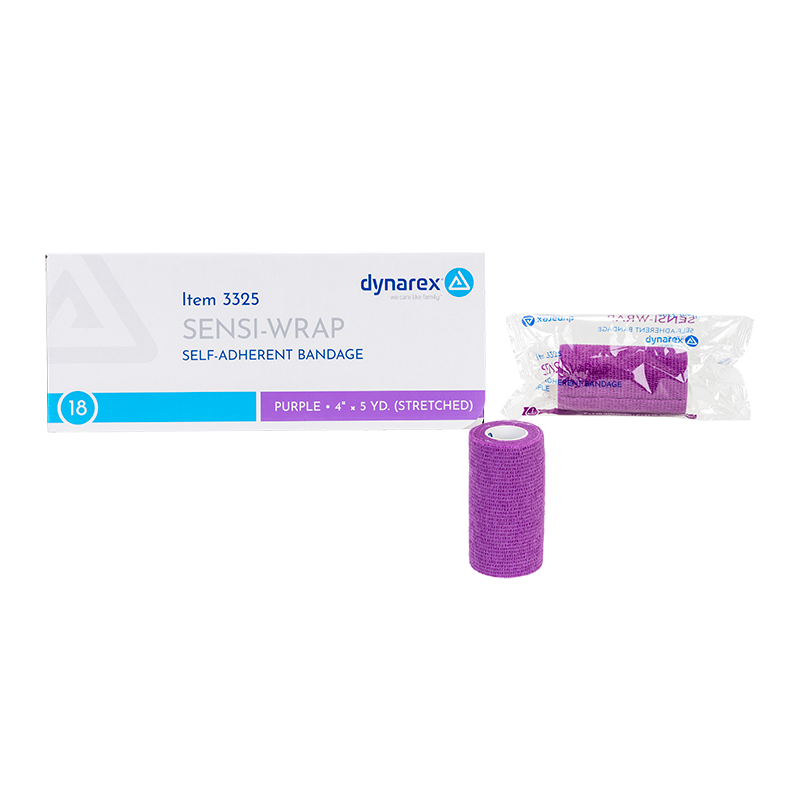 (Case) Sensi-Wrap Self-Adherent Bandage Rolls - Not made with Natural Rubber Latex – Multiple Configurations – Dynarex SKU 3325