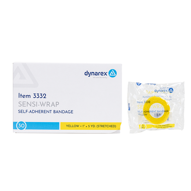 (Case) Sensi-Wrap Self-Adherent Bandage Rolls - Not made with Natural Rubber Latex – Multiple Configurations – Dynarex SKU 3332
