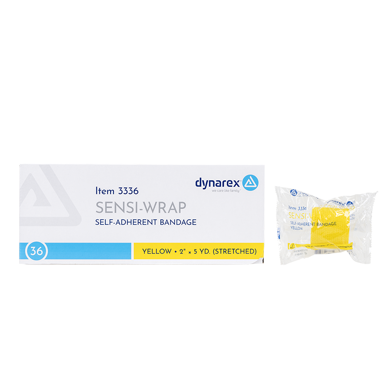 (Case) Sensi-Wrap Self-Adherent Bandage Rolls - Not made with Natural Rubber Latex – Multiple Configurations – Dynarex SKU 3336