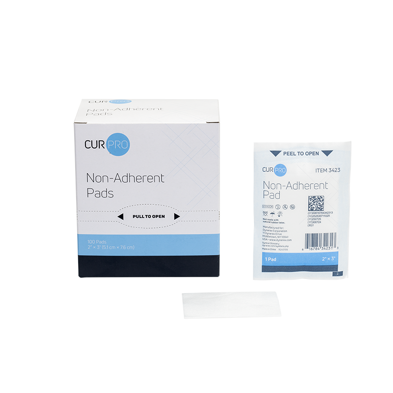 Non-Adherent Pads Sterile, 2" x 3" – Dynarex item 3423