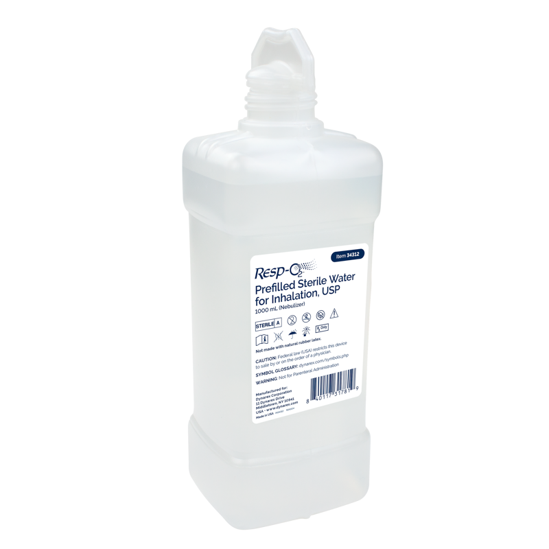 (Case) Prefilled Sterile Water for Inhalation (Nebulizer) – Multiple Configurations – Dynarex SKU 34312
