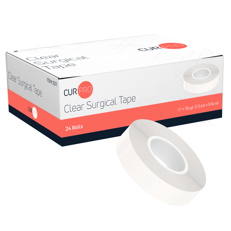 (Case) Clear Surgical Tape – Multiple Configurations – Dynarex SKU 3571
