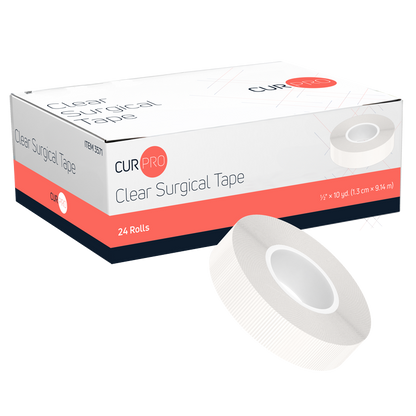 (Case) Clear Surgical Tape – Multiple Configurations – Dynarex SKU 3571
