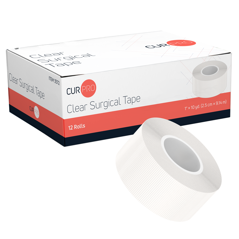 (Case) Clear Surgical Tape – Multiple Configurations – Dynarex SKU 3572