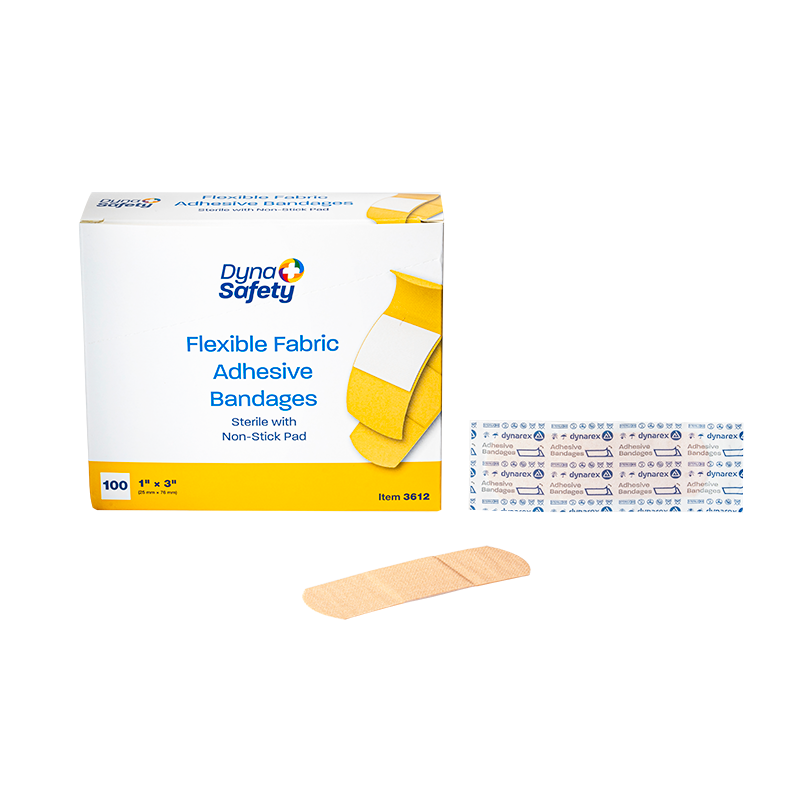 (BOX) Adhesive Flexible Fabric Bandages - Sterile