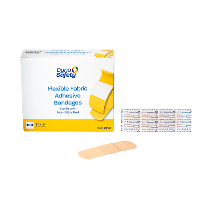 (BOX) Adhesive Flexible Fabric Bandages - Sterile