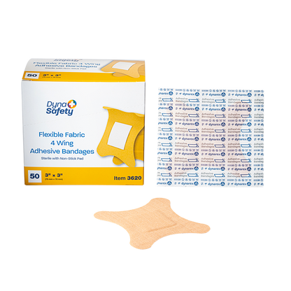(BOX) Adhesive Flexible Fabric Bandages - Sterile
