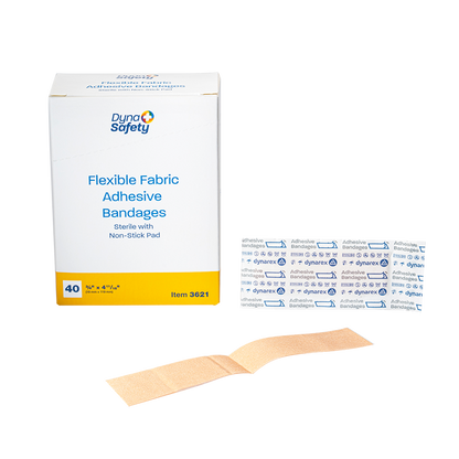 (BOX) Adhesive Flexible Fabric Bandages - Sterile