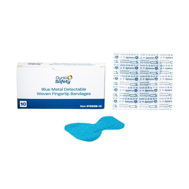 (Box) Blue Metal Detectable Woven Bandages