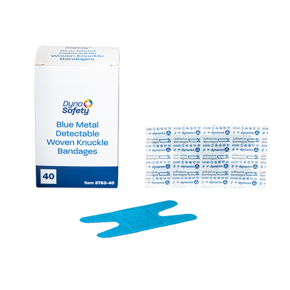 (Box) Blue Metal Detectable Woven Bandages
