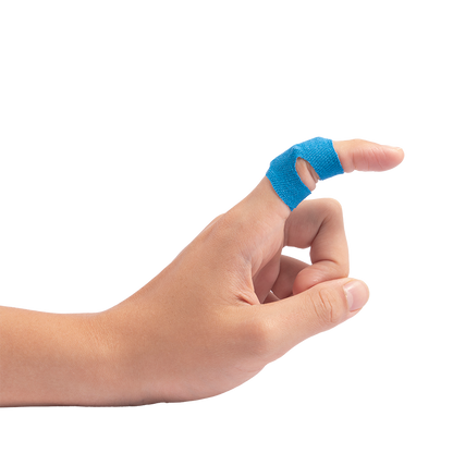(Box) Blue Metal Detectable Woven Bandages