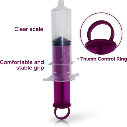 (Case) ONE-CARE Flat Top Piston Syringes 60 mL, with cap and tip adapter, Non-Sterile, Resealable Pole Bag, 30/cs