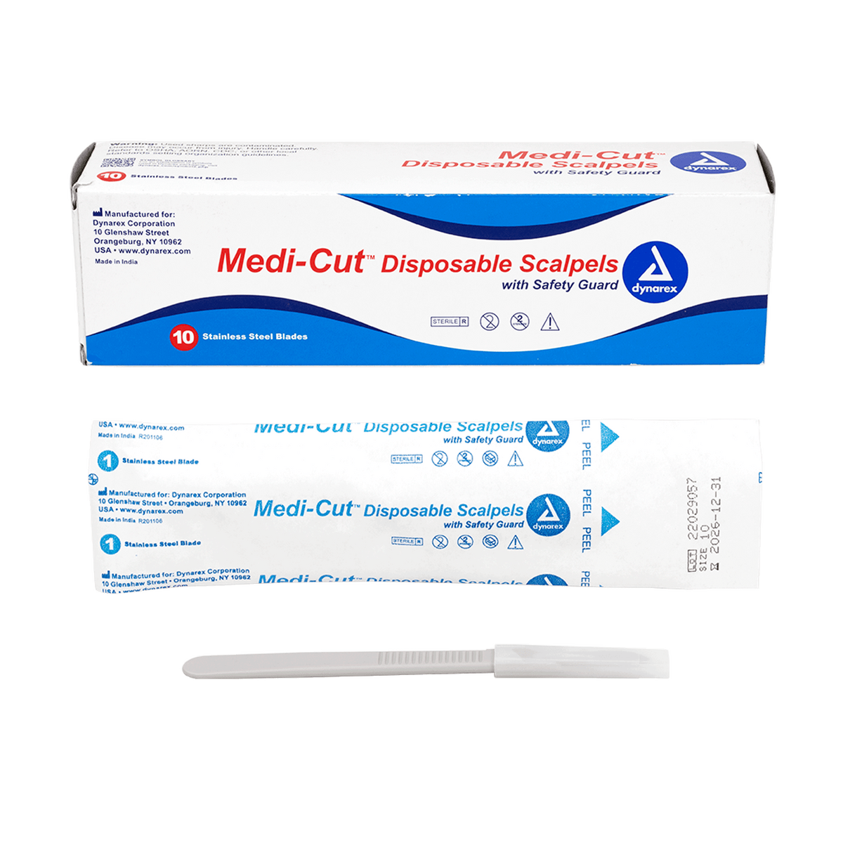 (Box) Medi-Cut Scalpels Disposable – Multiple Configurations – Official image for BB-DY4110
