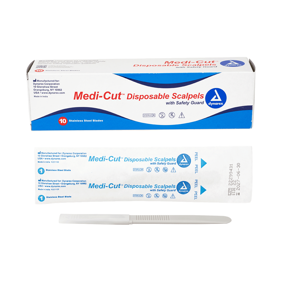 (Box) Medi-Cut Scalpels Disposable – Multiple Configurations – Official image for BB-DY4122