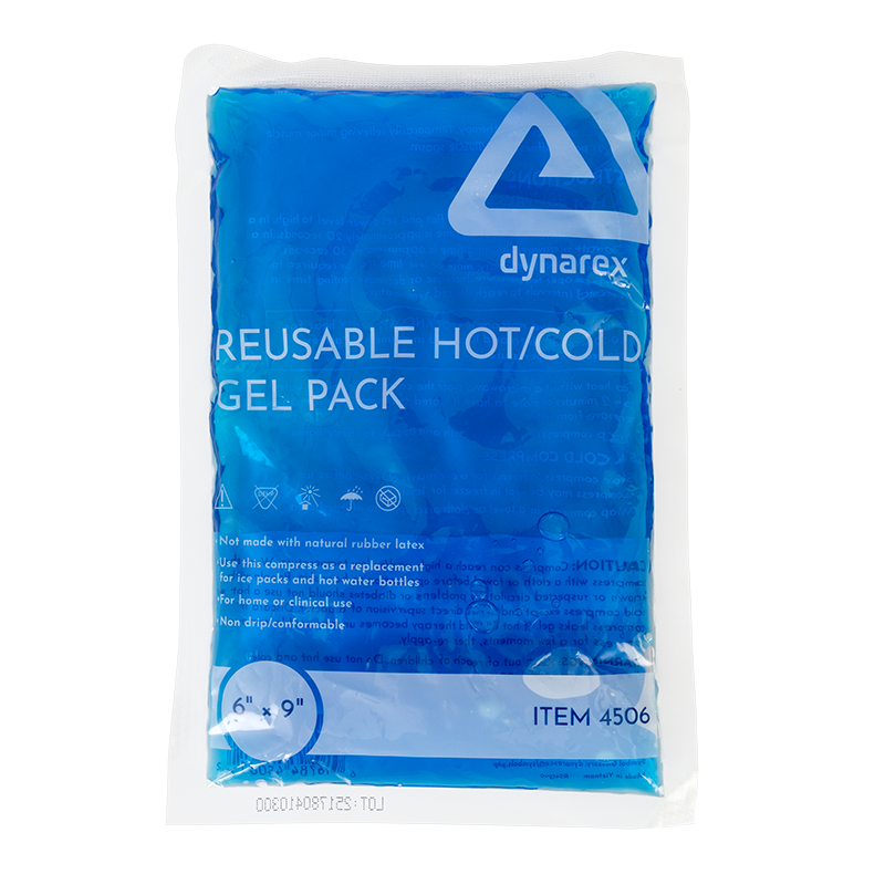 (Case) Reusable Hot and Cold Gel Packs – Multiple Configurations – Dynarex SKU 4506