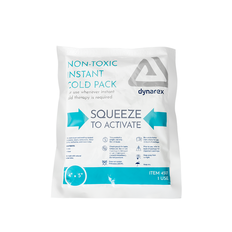 Instant Cold Pack with Urea (Non-Toxic), 4 x 5 – Dynarex item 4517