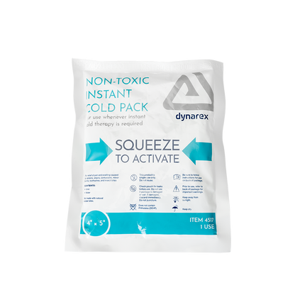 Instant Cold Pack with Urea (Non-Toxic), 4 x 5 – Dynarex item 4517
