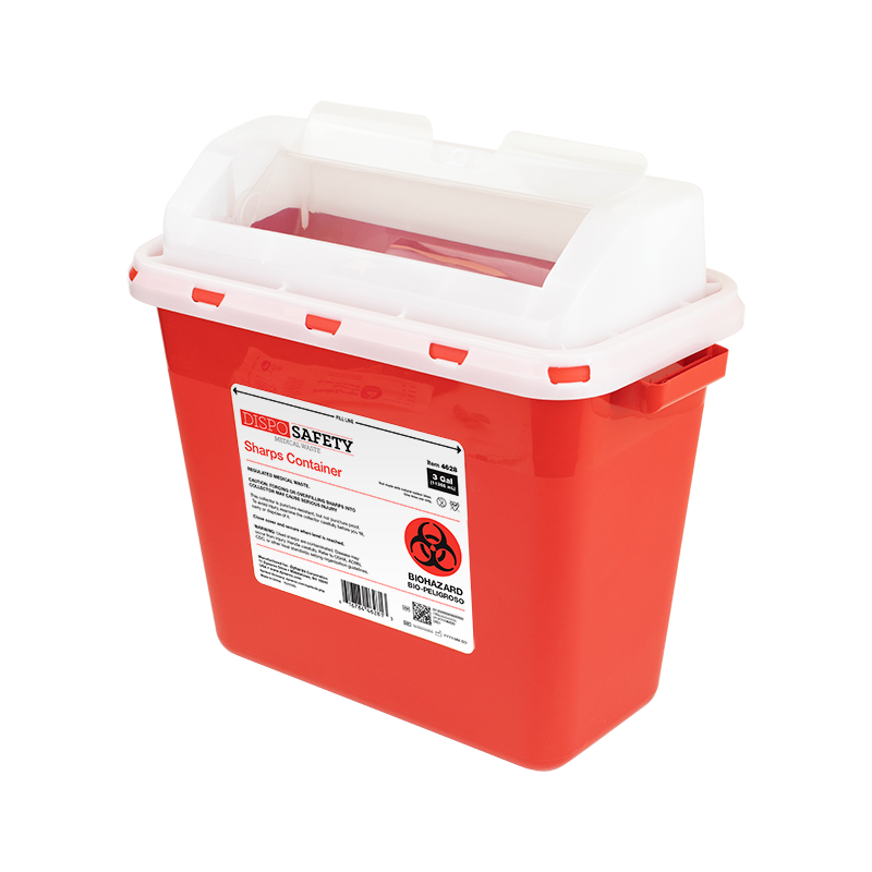 (Case) Sharps Containers – Multiple Configurations – Dynarex SKU 4628