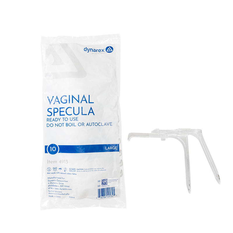 (Case) Vaginal Speculum - Disposable – Multiple Configurations – Dynarex SKU 4913