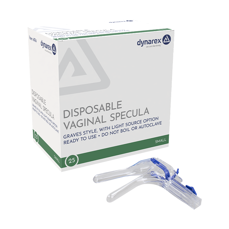 (Case) Vaginal Speculum - Disposable – Multiple Configurations – Dynarex SKU 4914