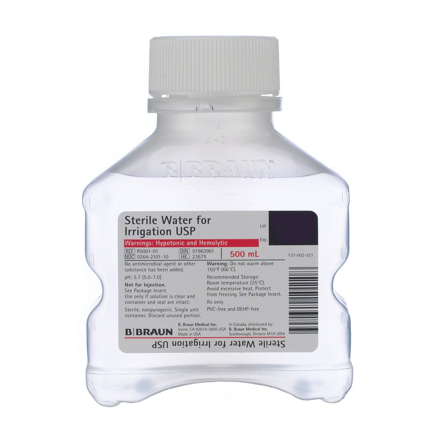 (Case) B. Braun USP Sterile Water, Irrigation Solution
