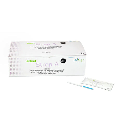(Box) Status™ Strep A Plus Rapid Test Kit CLIA Waived, 50/Bx