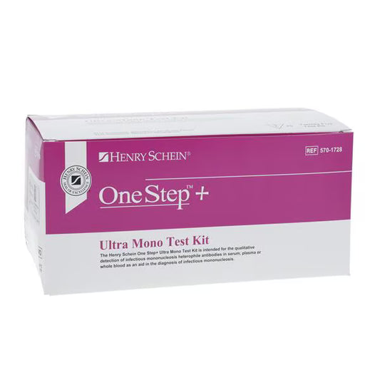 (Box) Henry Schein OneStep Ultra Mono Test Kit CLIA Waived for Whole Blood 25/Bx