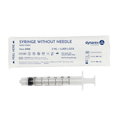 (Case) Syringes Without Needle – Multiple Configurations – Dynarex SKU 6988