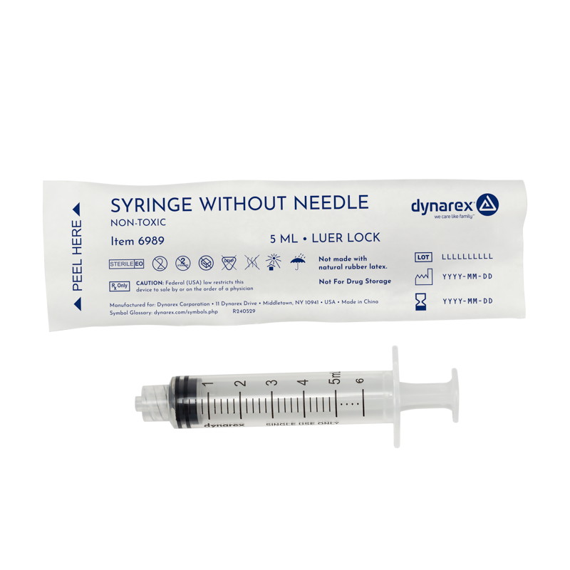 (Case) Syringes Without Needle – Multiple Configurations – Dynarex SKU 6989