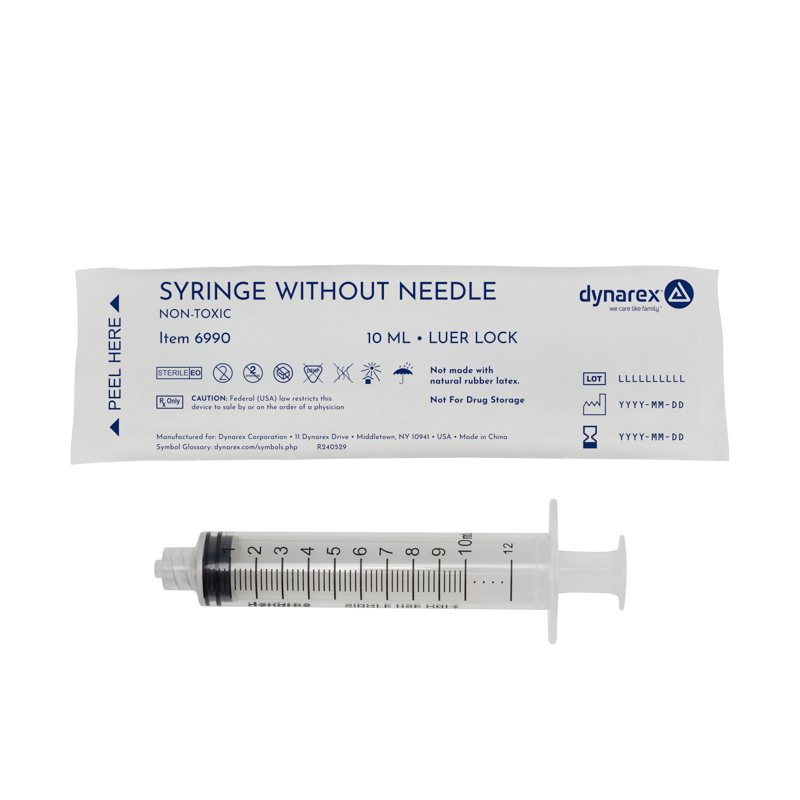 (Case) Syringes Without Needle – Multiple Configurations – Dynarex SKU 6990