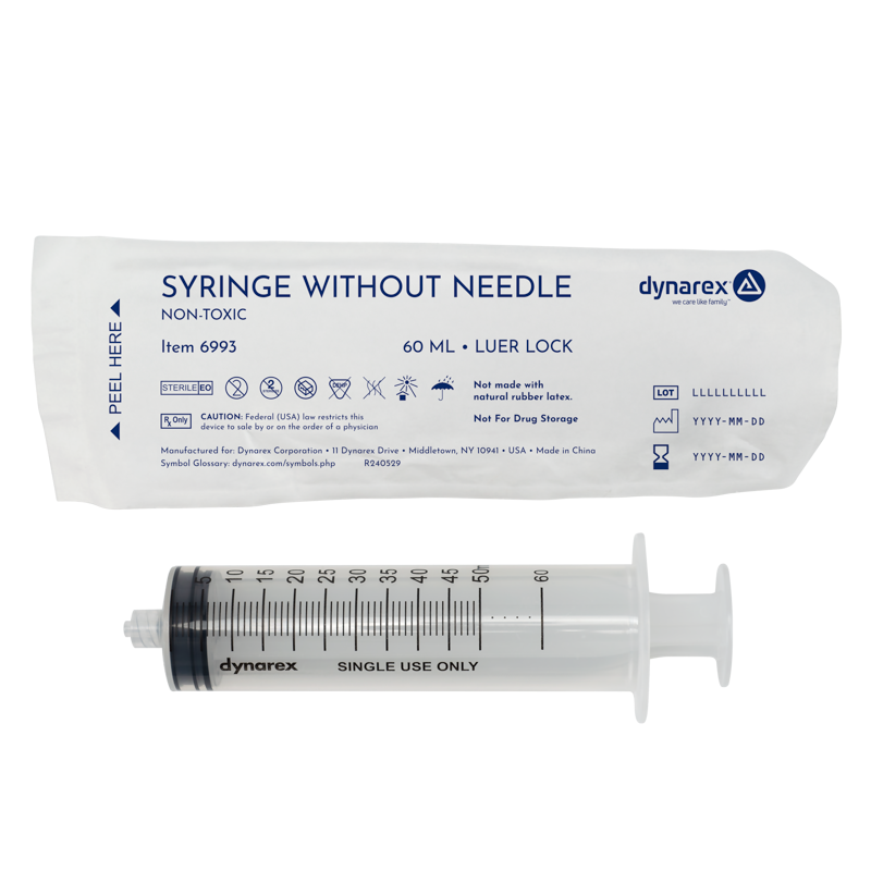(Case) Syringes Without Needle – Multiple Configurations – Dynarex SKU 6993