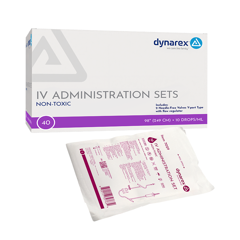 (Box) IV Administration Sets – Multiple Configurations – Dynarex SKU 7029