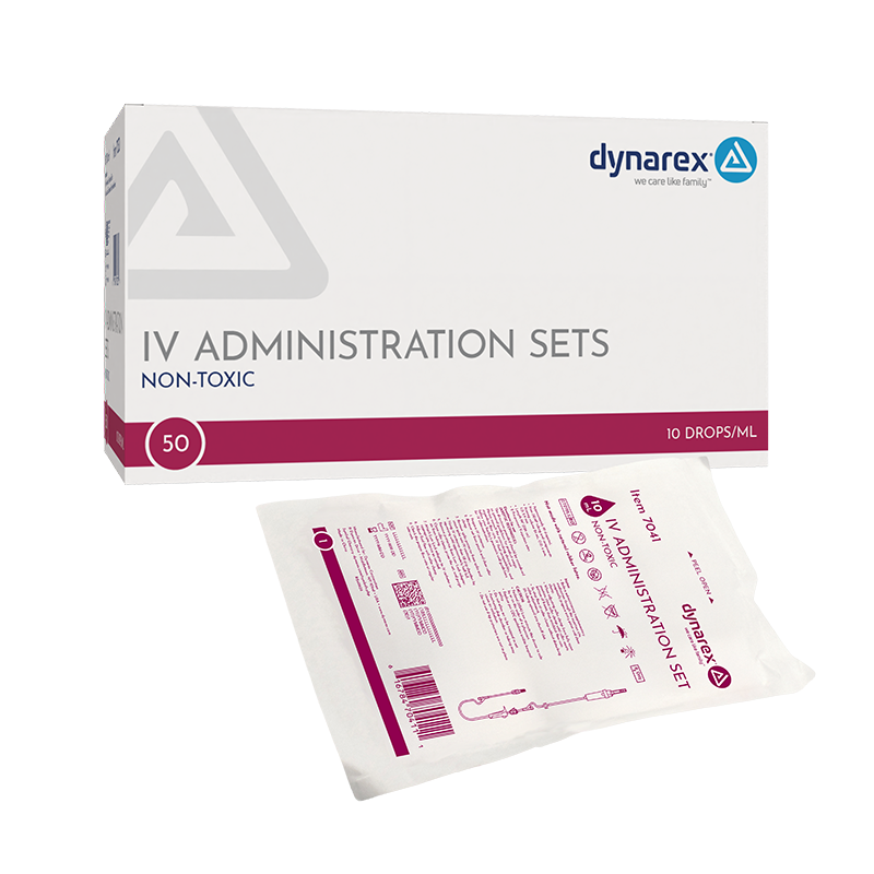 (Box) IV Administration Sets – Multiple Configurations – Dynarex SKU 7041