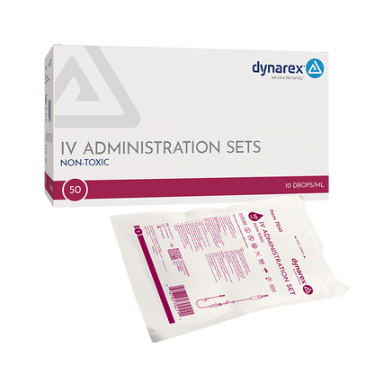 (Box) IV Administration Sets – Multiple Configurations – Dynarex SKU 7041