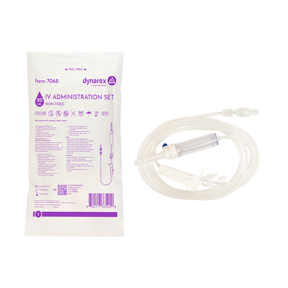 (Box) IV Administration Sets – Multiple Configurations – Dynarex SKU 7068