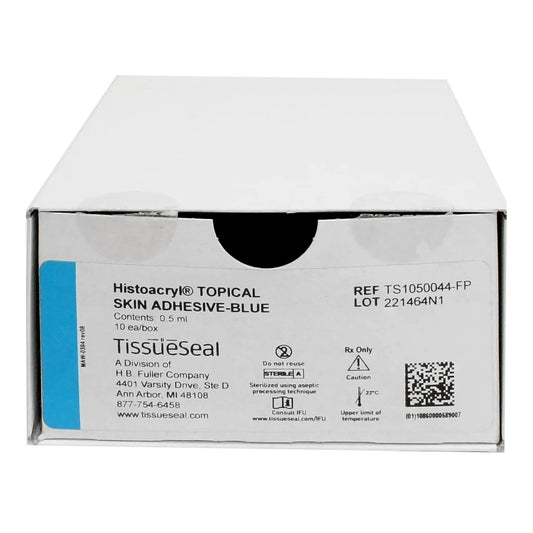(Box) Skin Adhesive glue Histoacryl® Clear 0.5 mL Liquid Precision Applicator Tip, 10/Bx