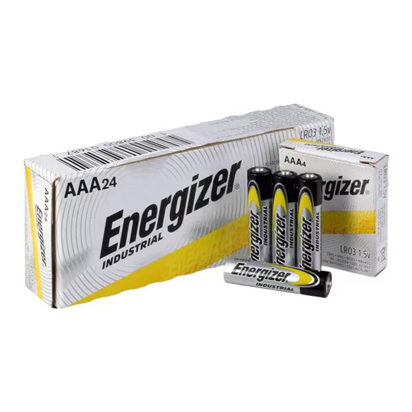 (Box) Energizer Industrial Alkaline AAA Batteries Box Of 24 24/Bx