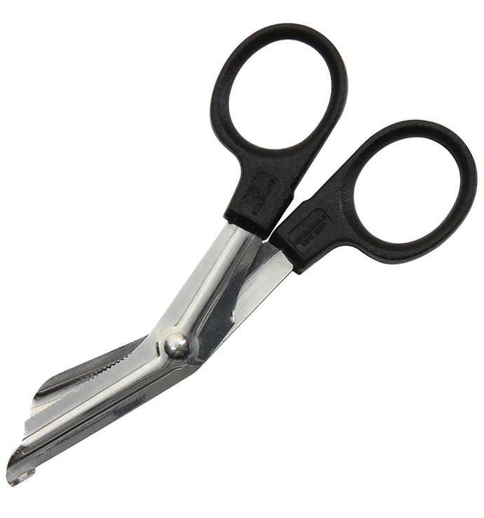 (Each) First Aid Only 4.75" Stainless Steel Bandage Shears Black Handle