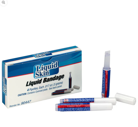 (Box) First Aid Only Liquid Skin Bandage, 4/Box