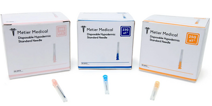 (Box) Metier Hypodermic Needles, Luer Lock