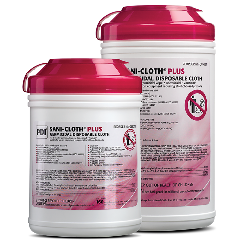 (Case) Sani-Cloth Plus Germicidal Disposable Cloth – Multiple Configurations – Dynarex SKU P-Q85084