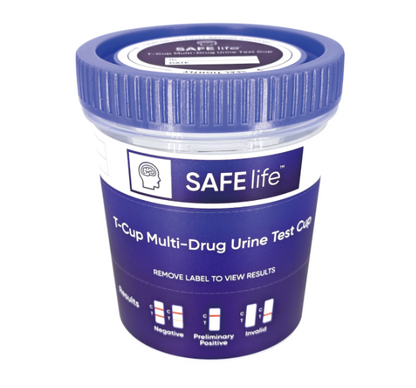 (Box) SAFElife™ Multi-Drug Urine Screen (UDS) 12 Panel Compact Cup with Adulterants, CLIA Waived, 25test/Bx