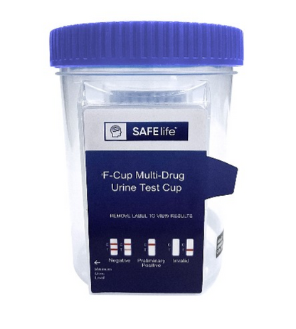(Box) SAFElife™ Multi-Drug Urine Screen (UDS) 12 Panel Compact Cup with Adulterants, CLIA Waived, 25test/Bx