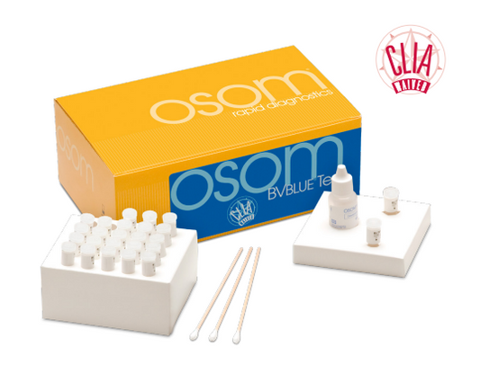 (Box) OSOM BVBlue BV Bacterial Vaginosis Test Kit CLIA Waived 25/Bx