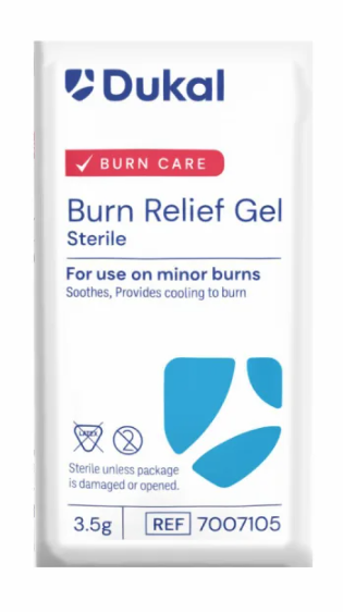 (Each) Dukal Sterile Burn Relief Gel Sachet, 3.5 g