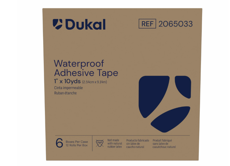 (Each) American White Cross Waterproof Tape by Dukal, 1" x 10 yd, Non-Sterile