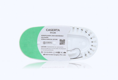 (Box) 5-0 Synergy Surgical Caserta Non-Absorbable Nylon Suture black 12/bx
