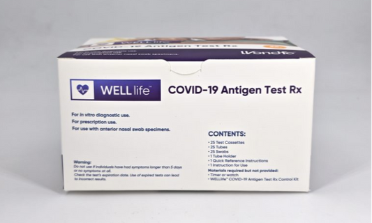 (BOX) WELLlife™ COVID-19 Antigen Test 25test/box